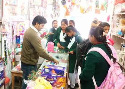 People immersed in New Year's celebrations