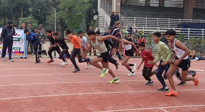 Players showed their strength in section level sports competitions