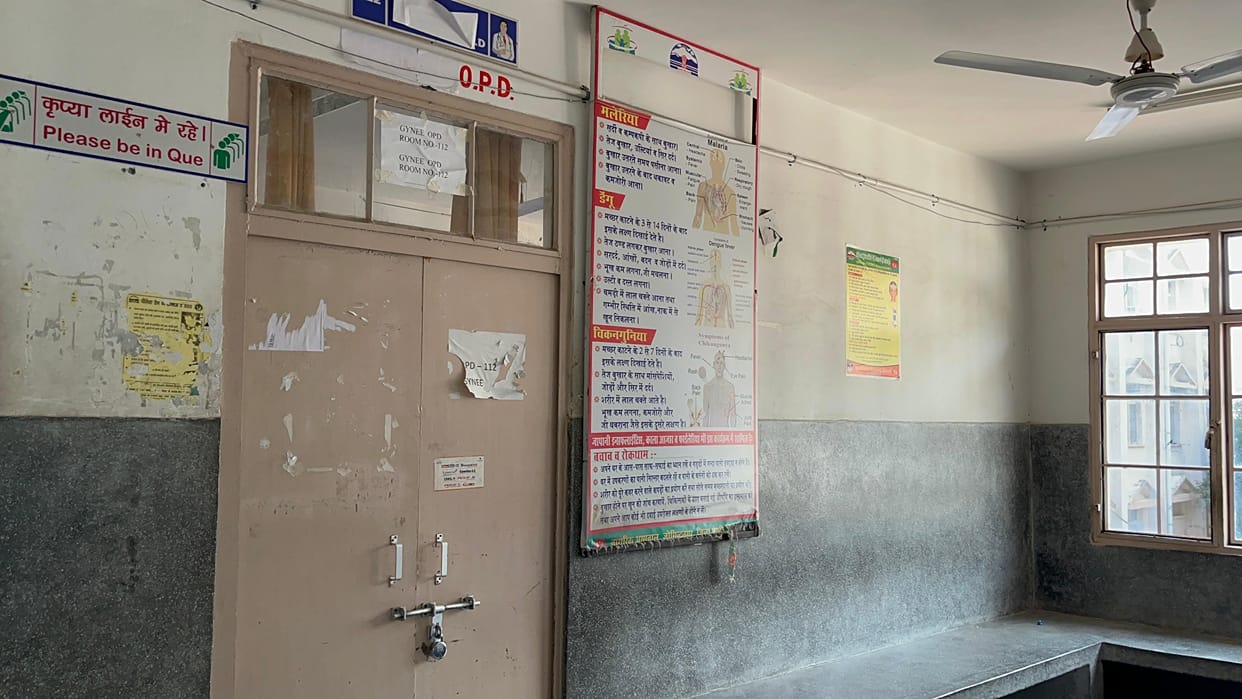 Locks hung on OPD, patients did not get health checkers