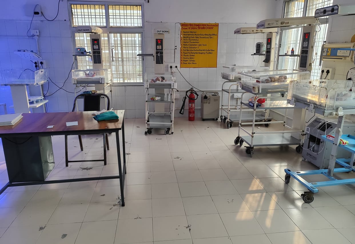 Upgradation of SNCU ward, 24 newborns can be admitted instead of 12