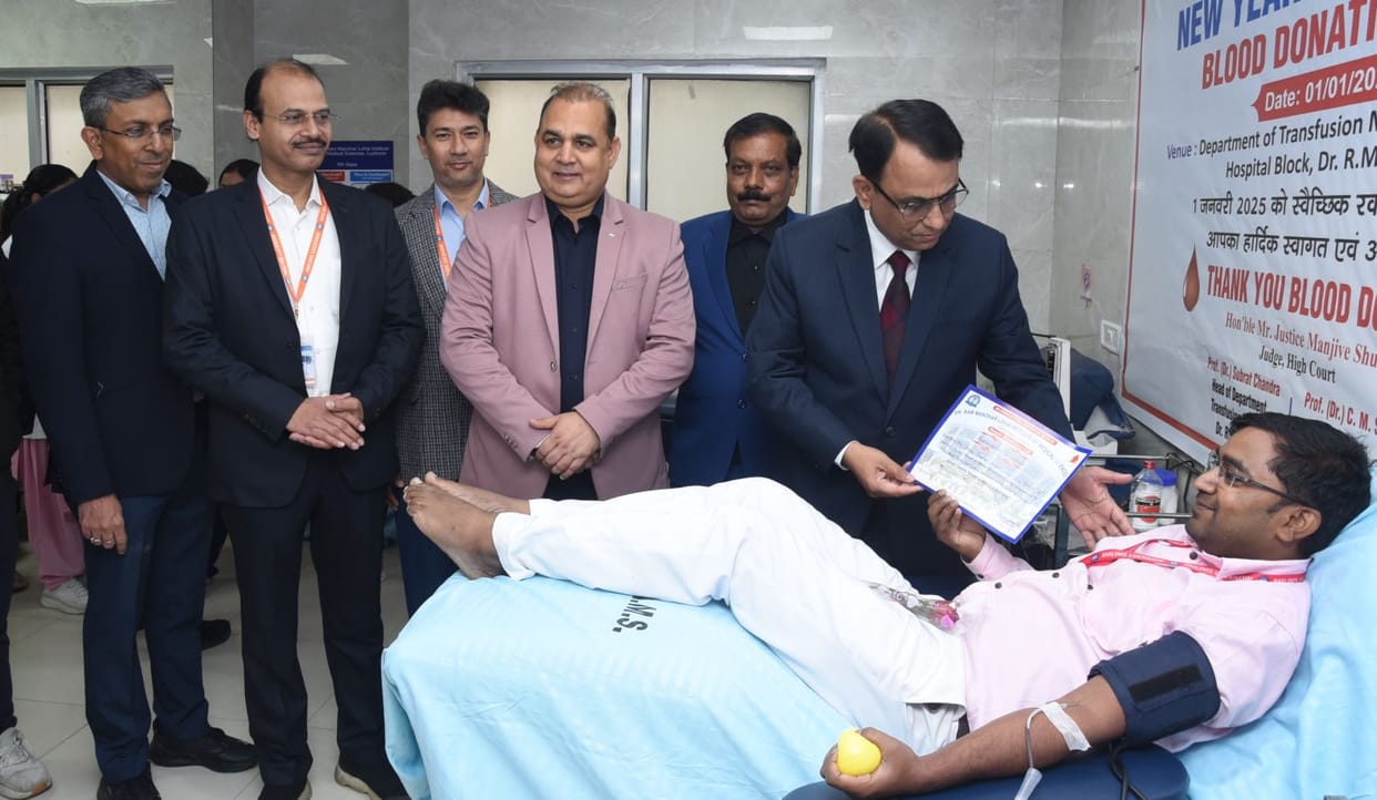 57 people celebrated the new year by donating blood