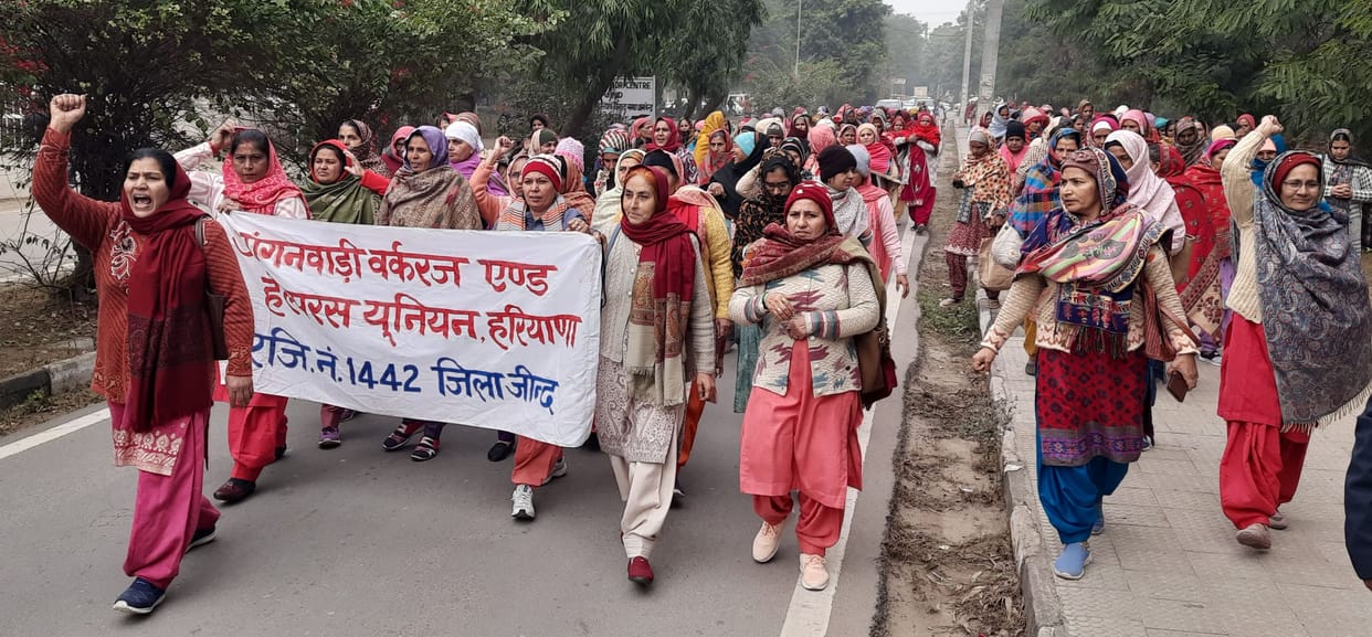 Anganwadi workers will stage indefinite strike from February if their demands are not met