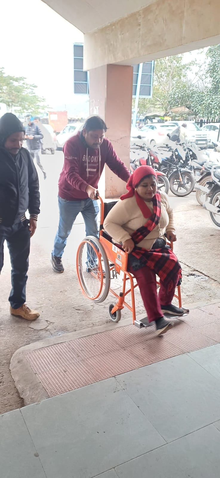 Wheelchairs will be provided to handicapped passengers