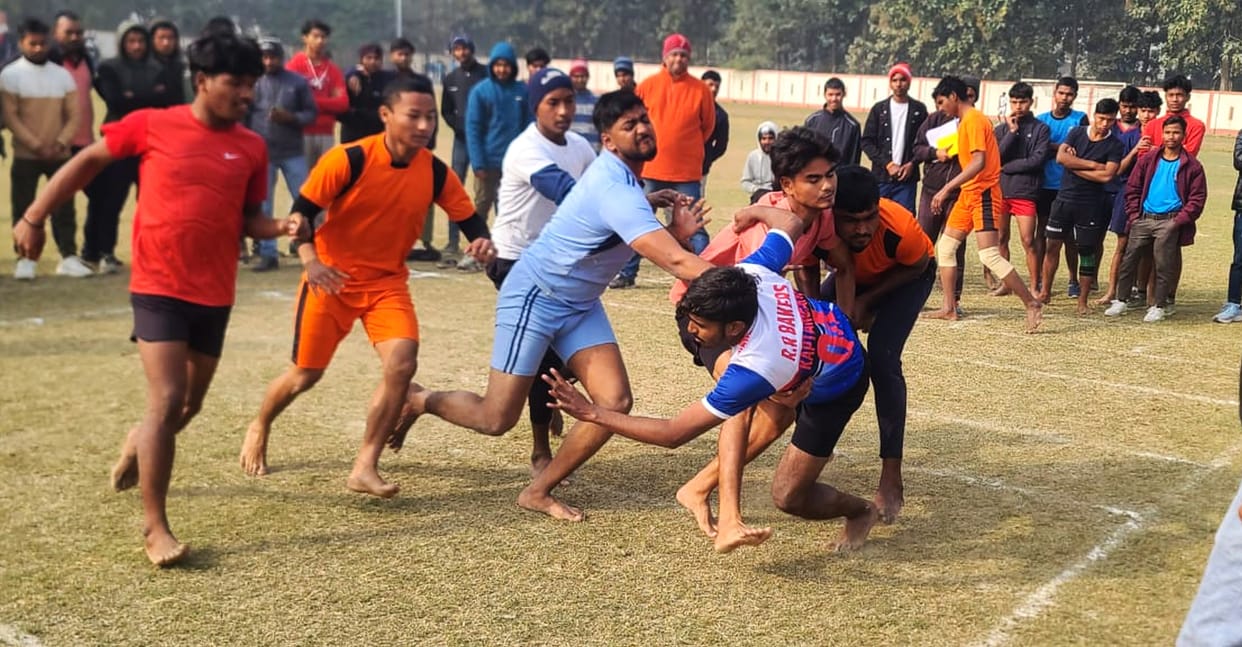 Anju and Akhilesh won the 100 meter race