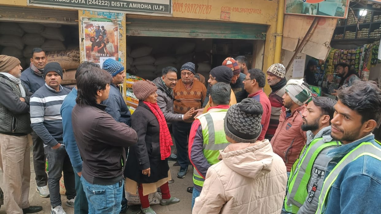 Ten shops which are under encroachment have been marked