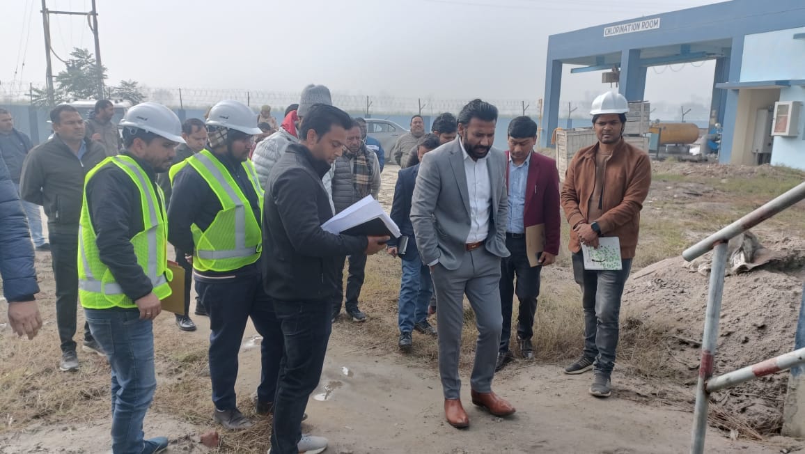 The District Magistrate inspected the sewage treatment plant and Mamour lake