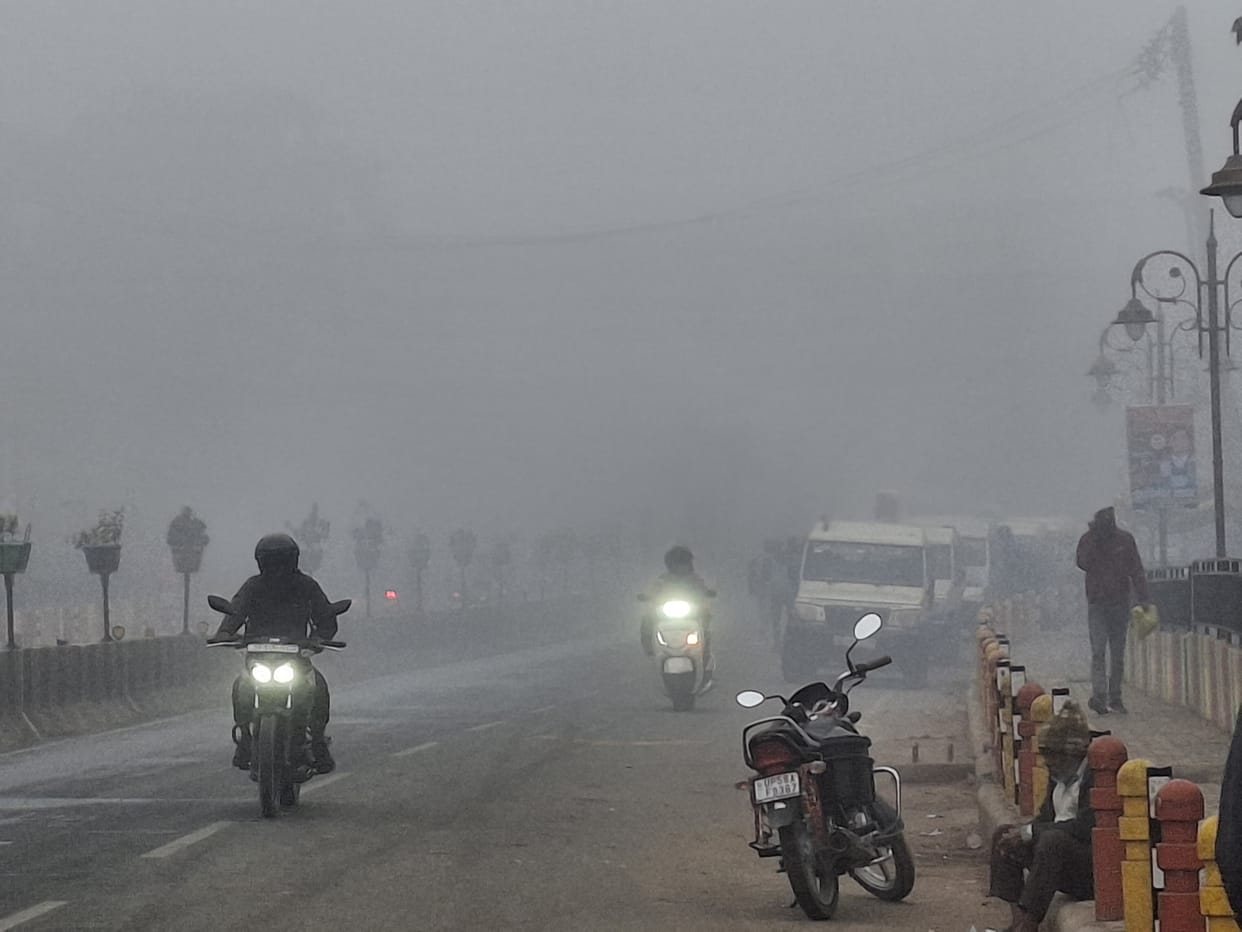 Dense fog increased the difficulty...speed slowed down