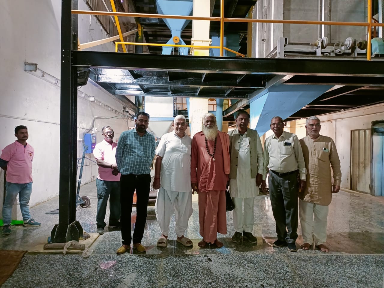 श्री गोधाम पथमेड़ा के प्रधान संरक्षक गोऋषि दत्तशरणानंद महाराज ने किया निरीक्षण