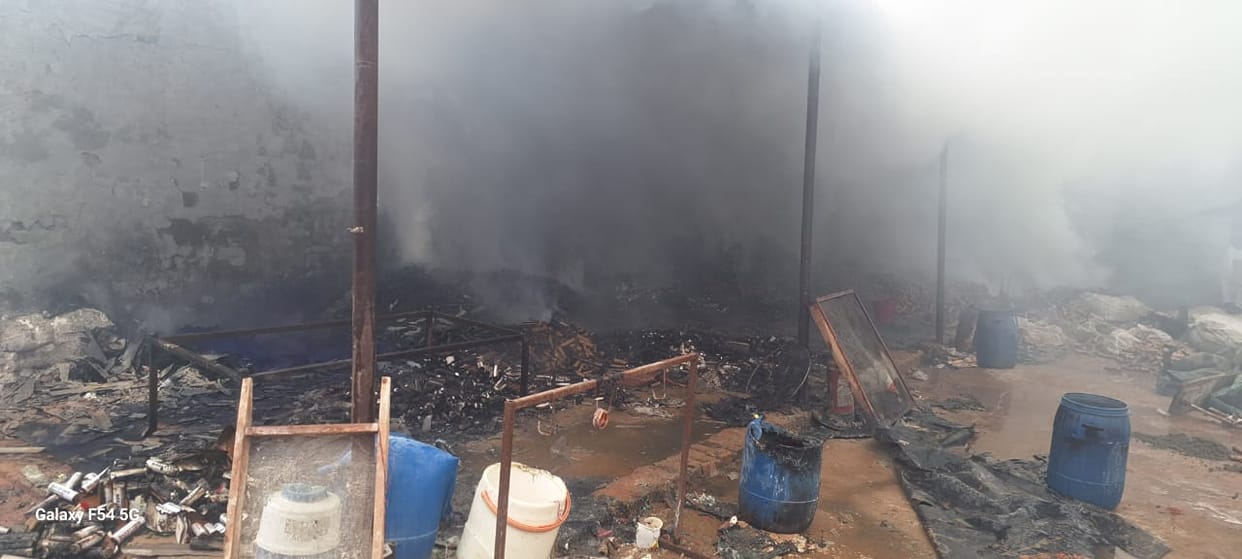 Fire breaks out in firecracker factory in Kandhla