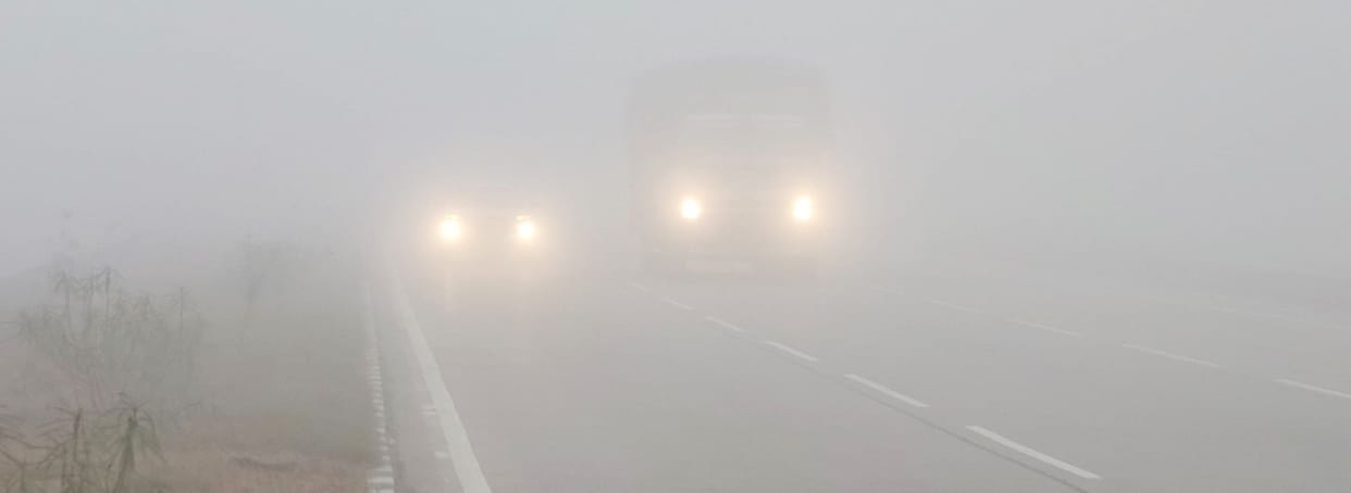 People suffering from cold, traffic affected due to fog