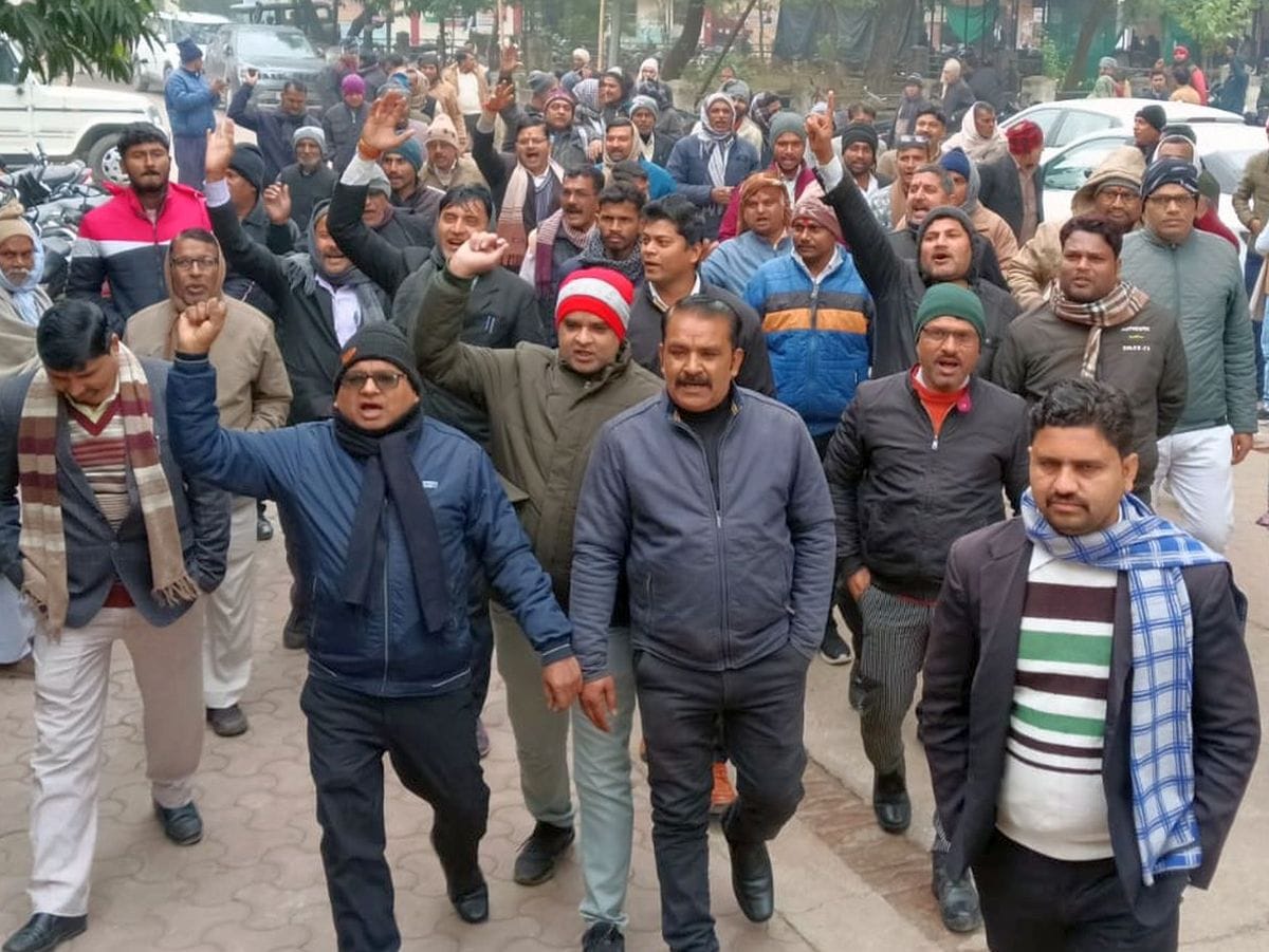 Demonstration of lawyers regarding demands