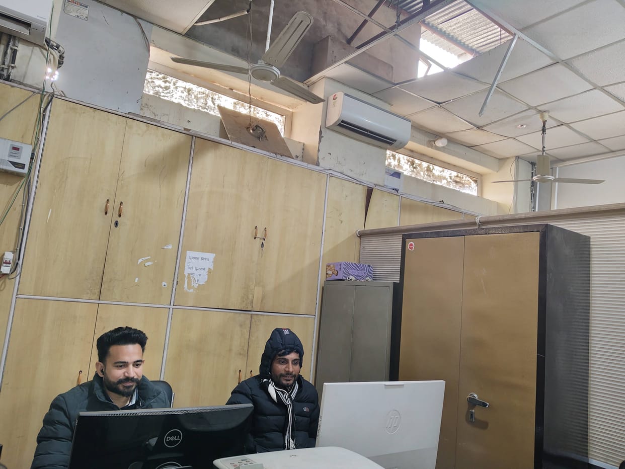The Municipal Council is ahead in designing and developing the city, but the false ceiling of its own building is falling, officers are waiting for an accident