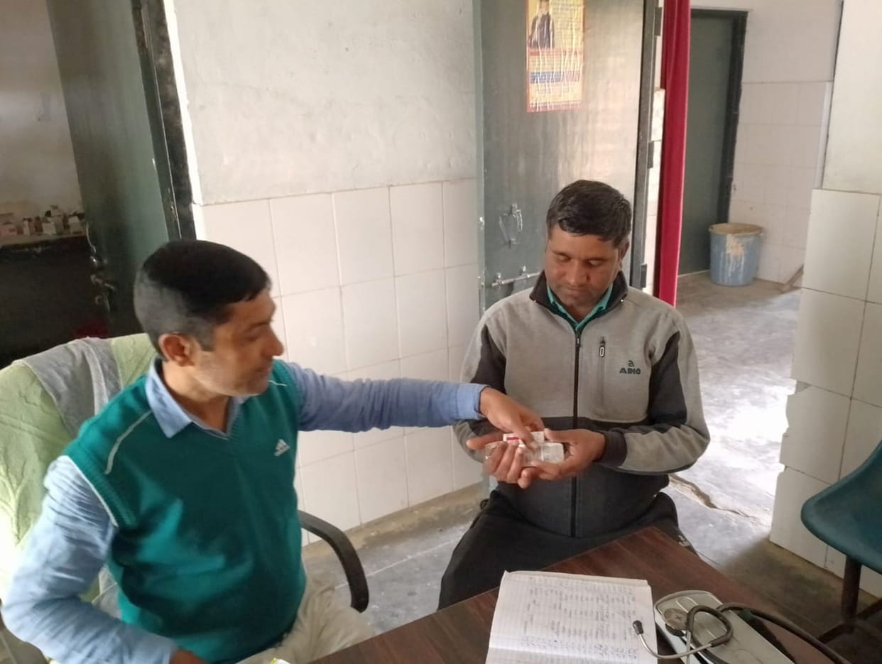 Pharmacists are treating patients, watchmen are distributing medicines