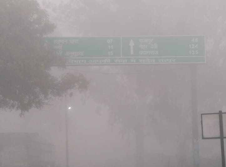 Fog from morning to evening, some relief in the afternoon
