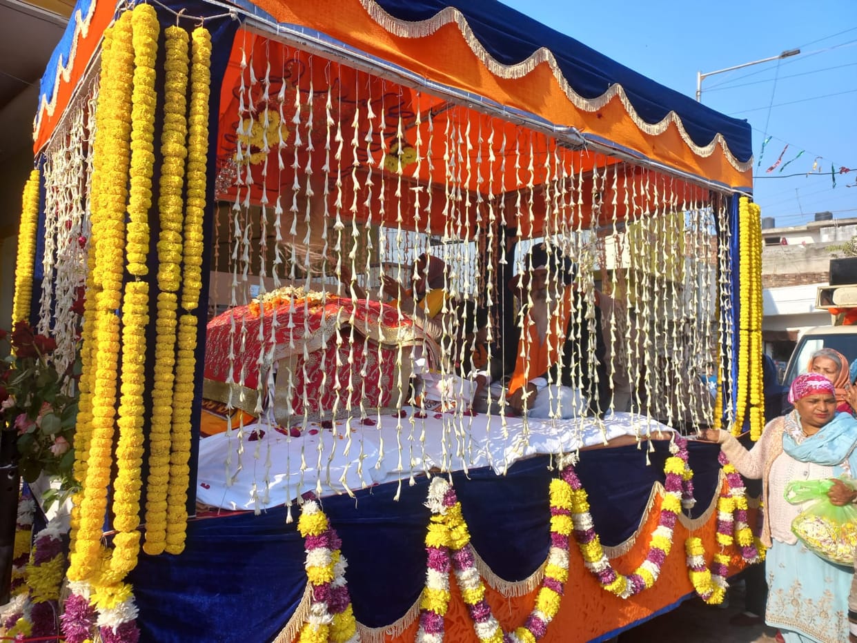 Nagar Kirtan held on the occasion of Prakash Parv