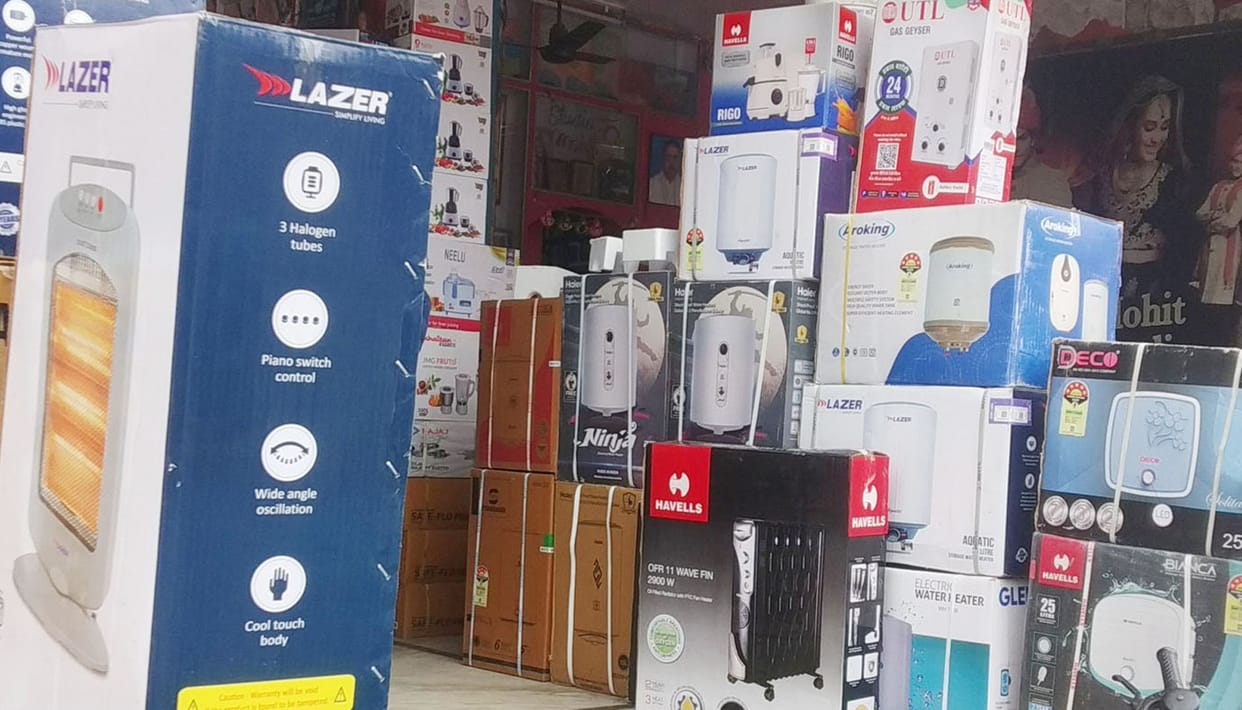 Sales of heaters and warm clothes are increasing with the cold
