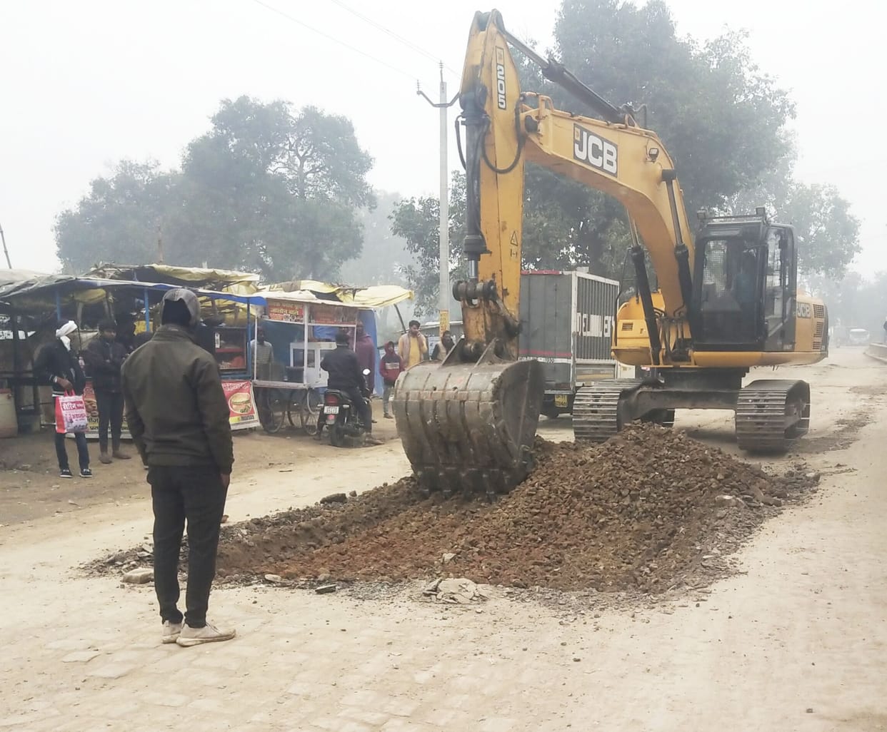 Fifty percent construction of Ghazipur-Vijayipur road completed