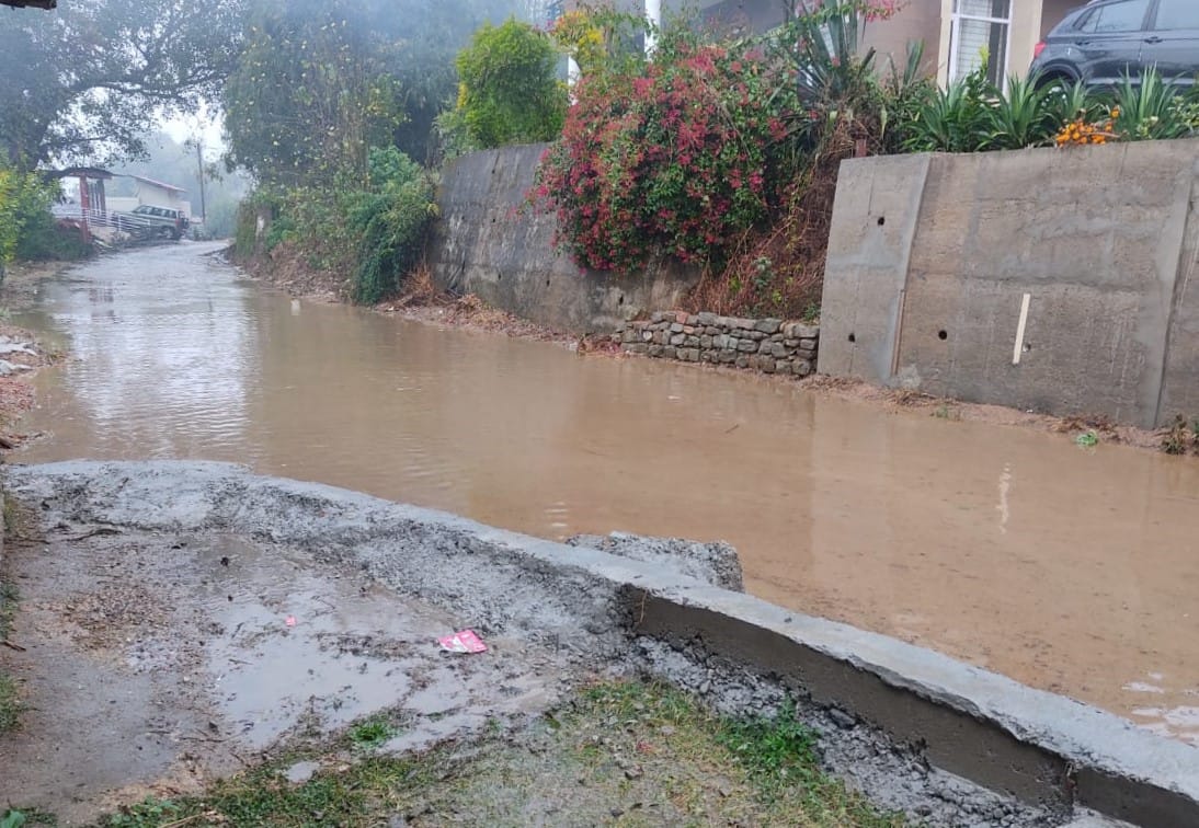 Half-finished road work becomes a problem for the people