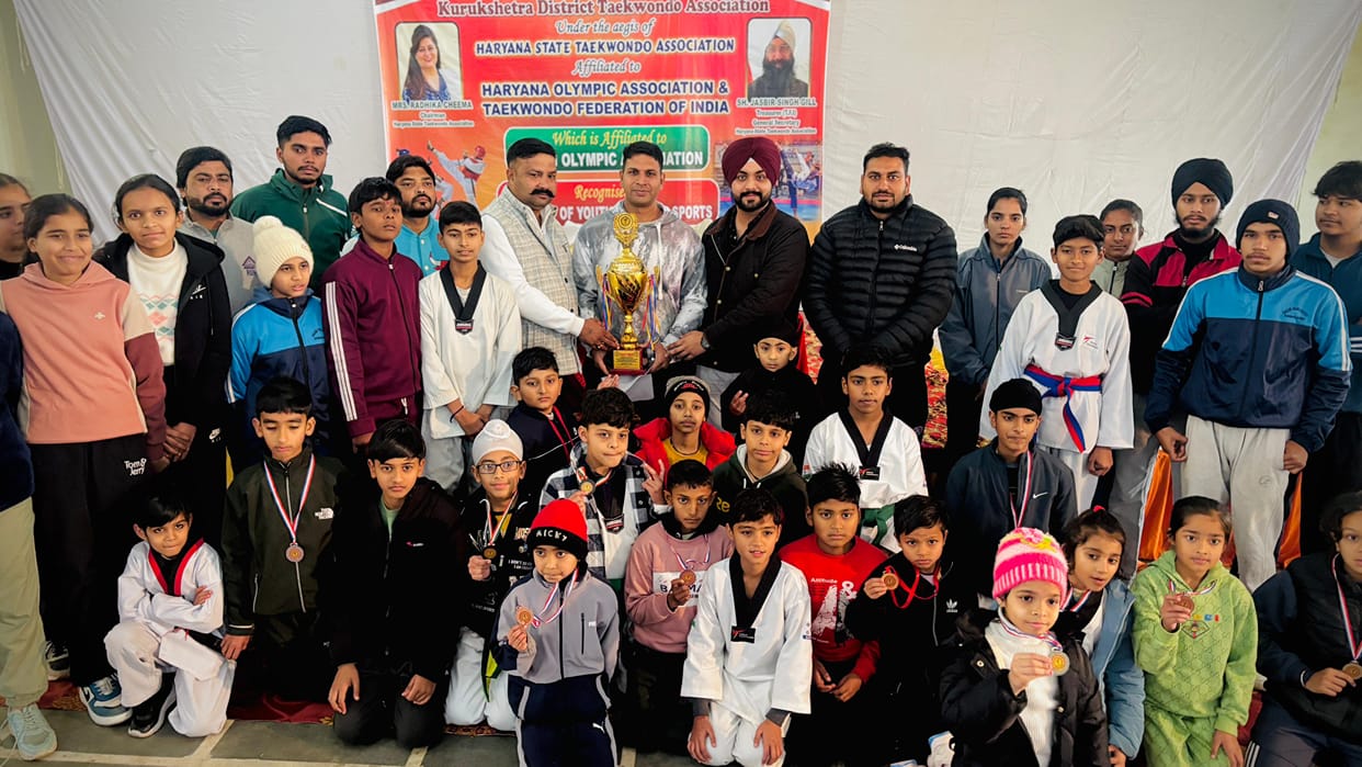 Kurukshetra becomes overall champion in state level Taekwondo