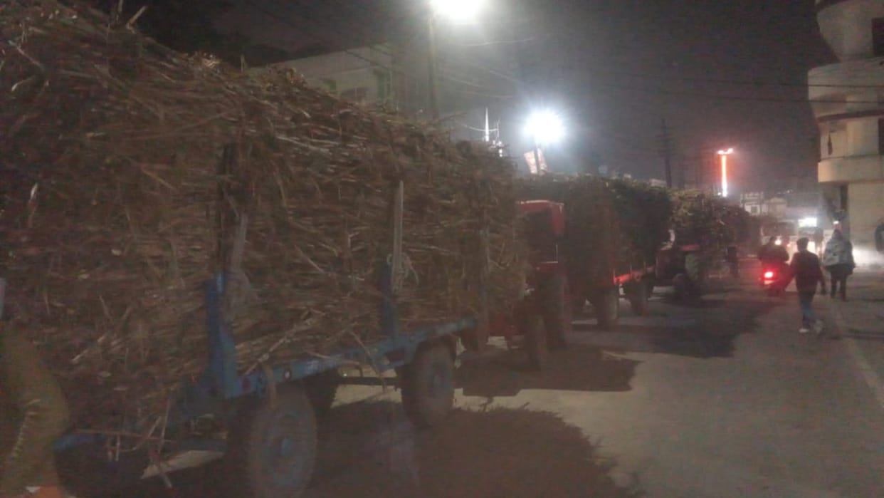 The city struggled with traffic jams throughout the night.