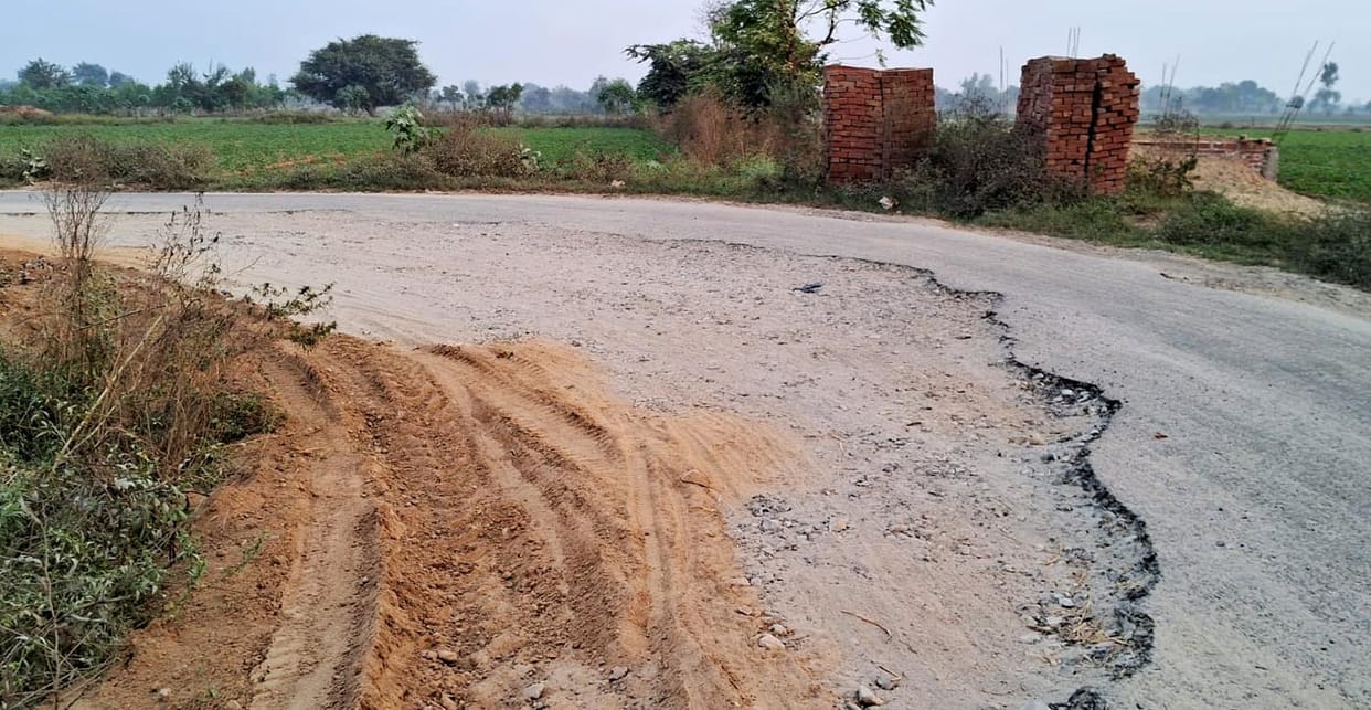 Mini bypass's patchwork failed in nine months, road turned into potholes