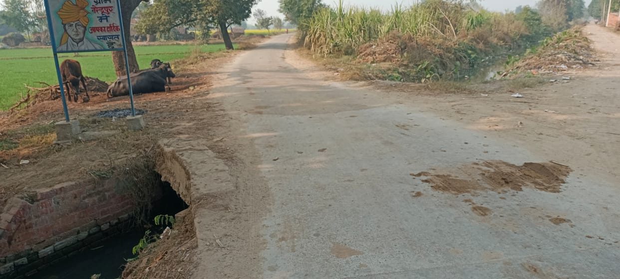 Broken railing of culvert, fear of accident