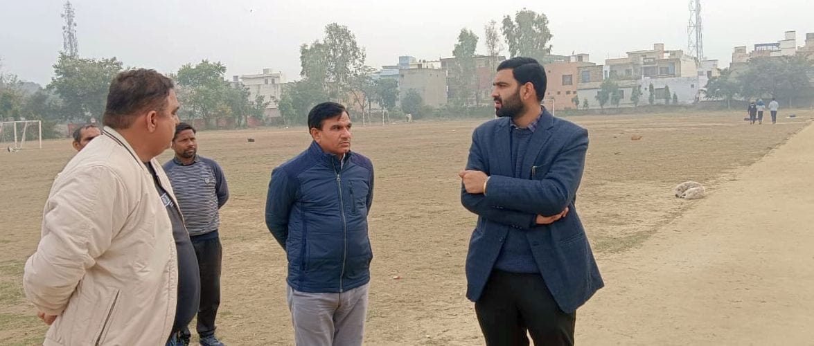 SDM visited Maharaja Janmejay Sports Stadium