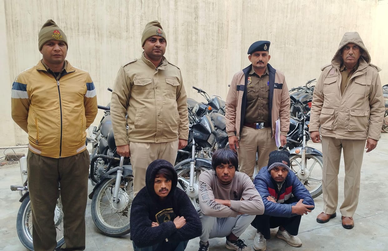 3 members of bike thief gang arrested