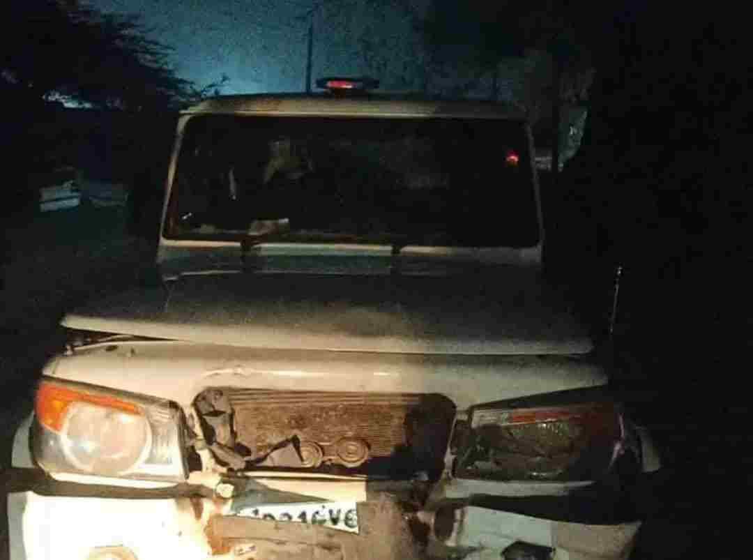 Hansi anti vehicle theft team's car going for raid meets with accident