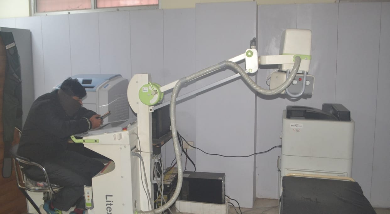 City scan, ultrasound and X-ray could not be done in the district hospital