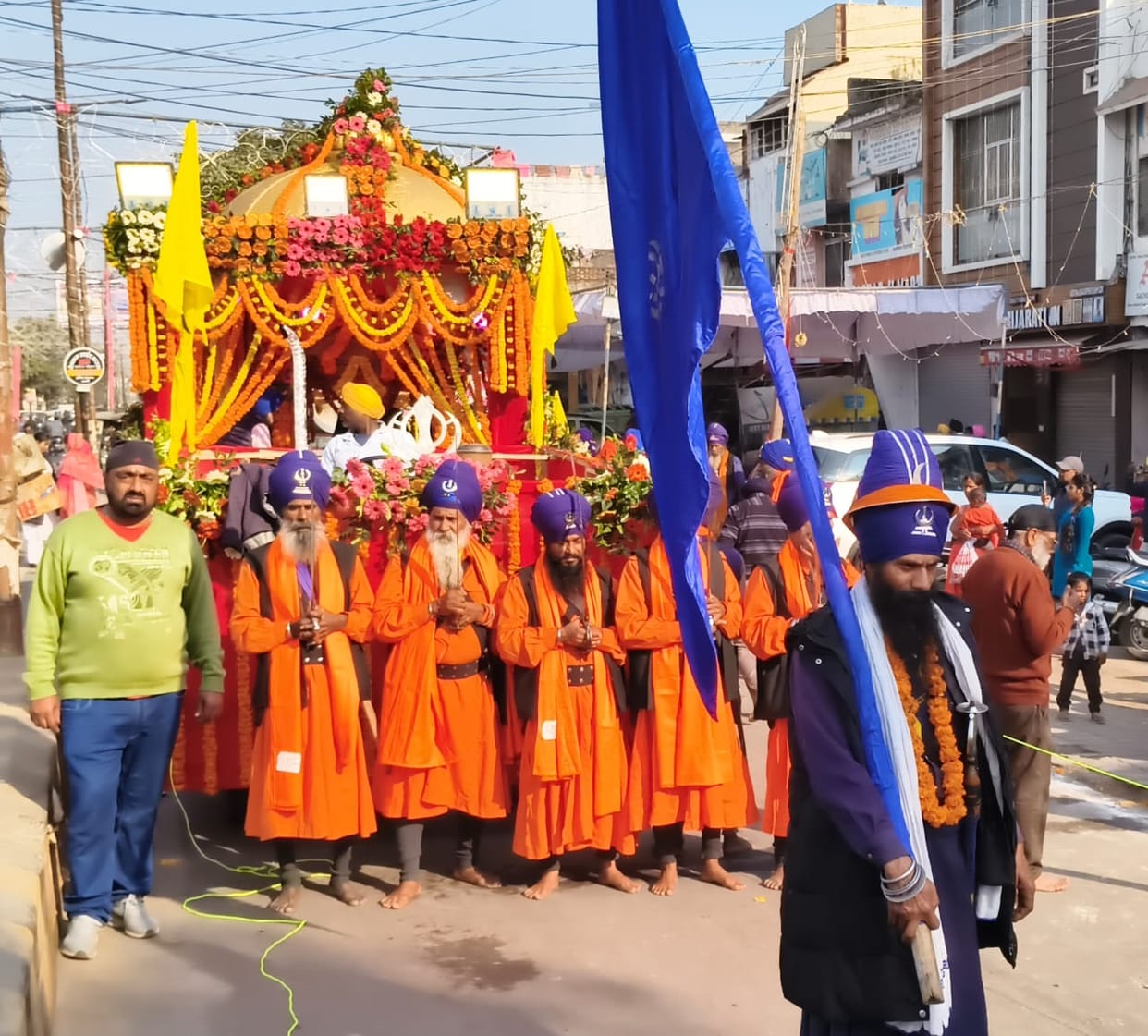 Procession of Guru Granth Sahib taken out