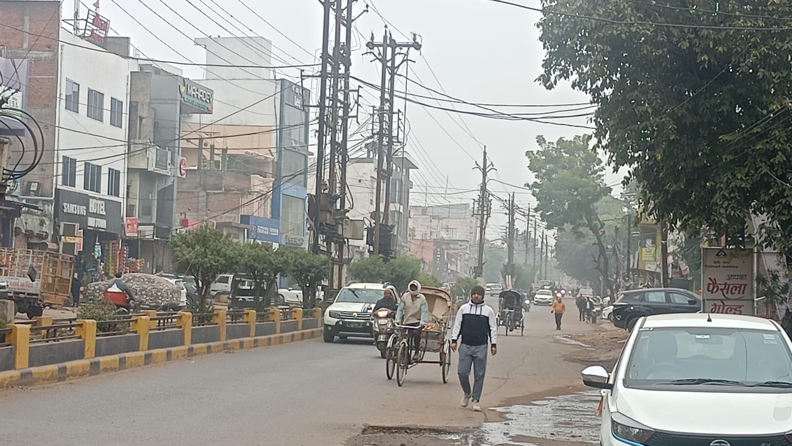 शहडोल में कड़ाके की सर्दी।