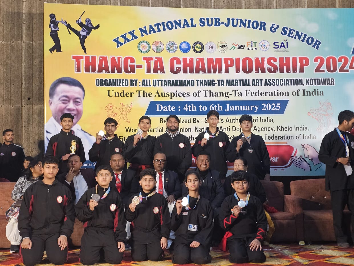 Players won 6 silver, 5 bronze medals in National Thang-Ta Championship