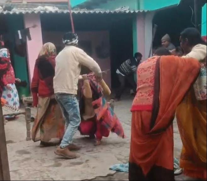Married woman and her family members beaten with sticks for dowry, video goes viral