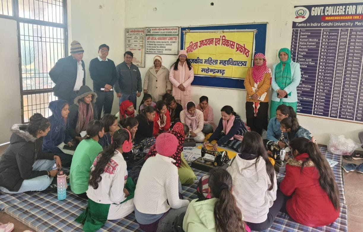 Girl students can become self-reliant by learning sewing: Principal