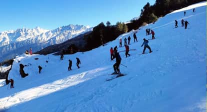 Chamoli  News Skiing training started in Auli, players arrived from many states