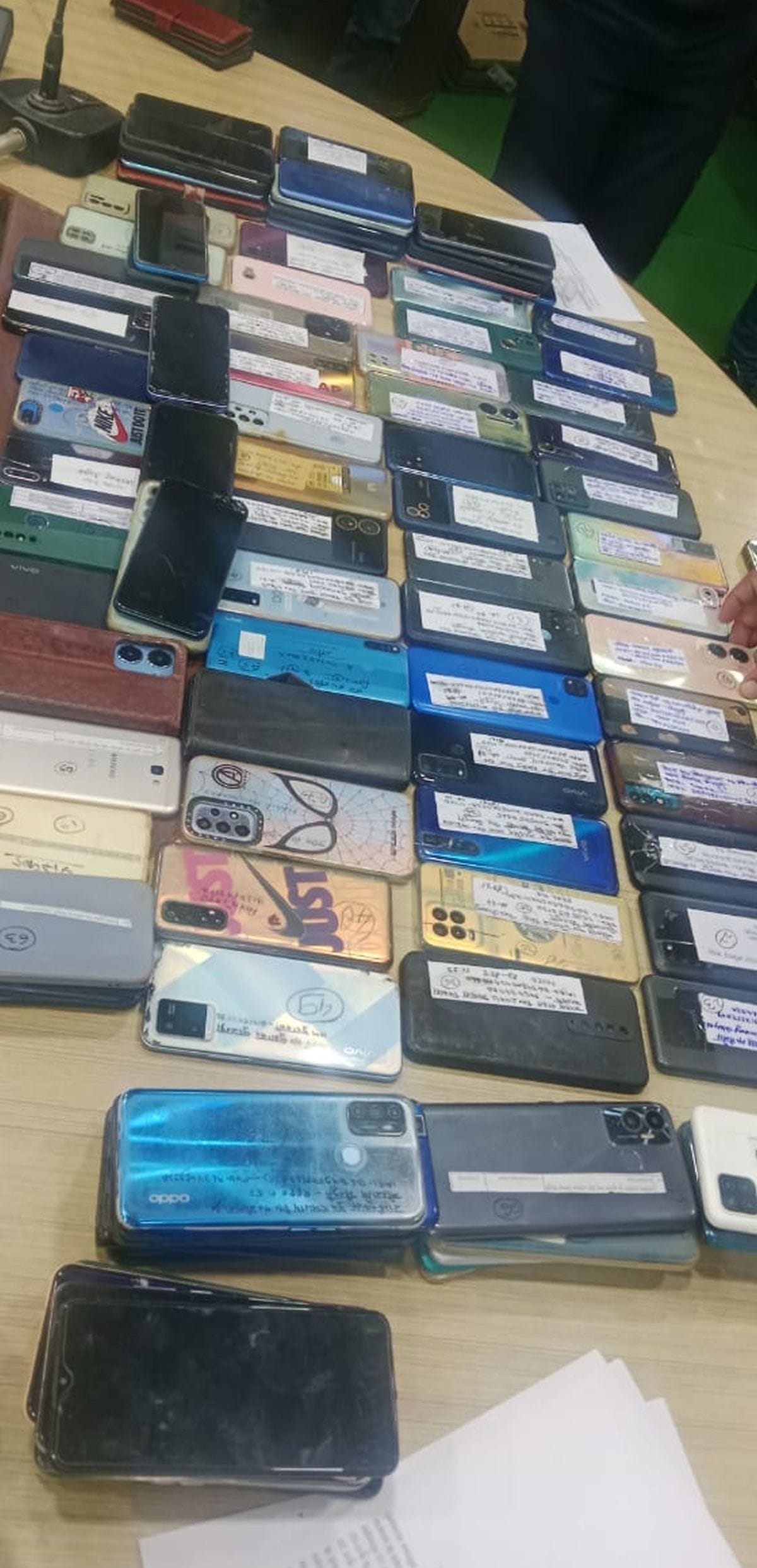 Accused not prosecuted, surveillance recovered 130 mobiles