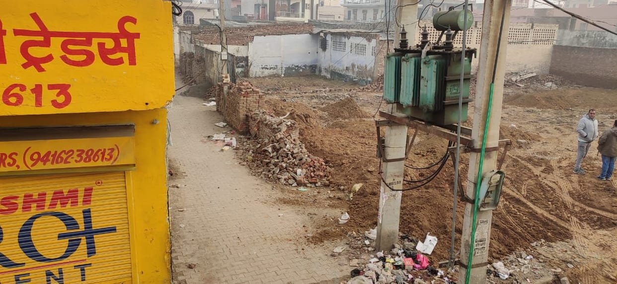 Transformers kept below at the mouth of streets near Hansi Road bridge become a problem.