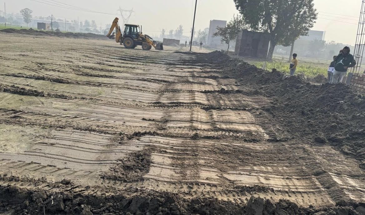Bulldozer ran on colony being developed illegally