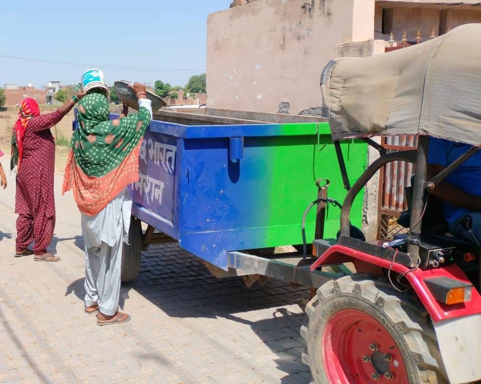 The garbage is coming mixed from the houses itself, the reason is that we were not told about separating them