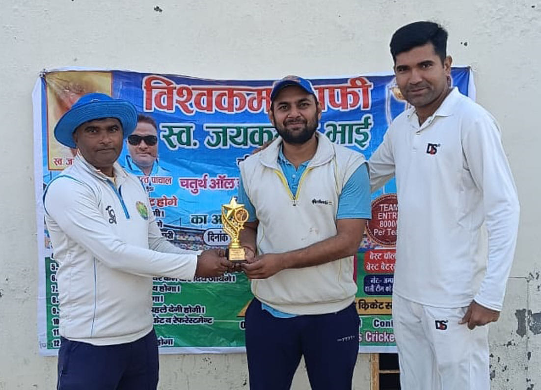 Katha Cricket Club won the match by defeating Warriors Club Delhi