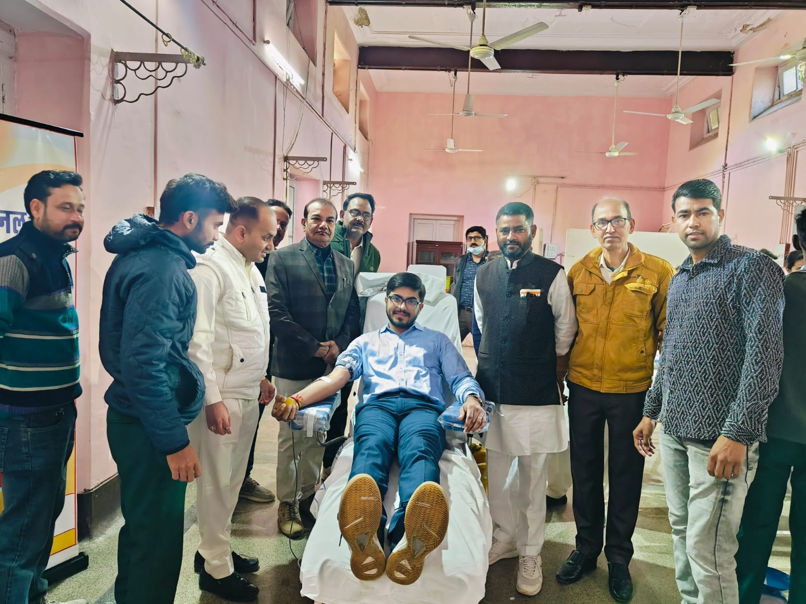 आबूरोड में रक्तदान शिविर का आयोजन।