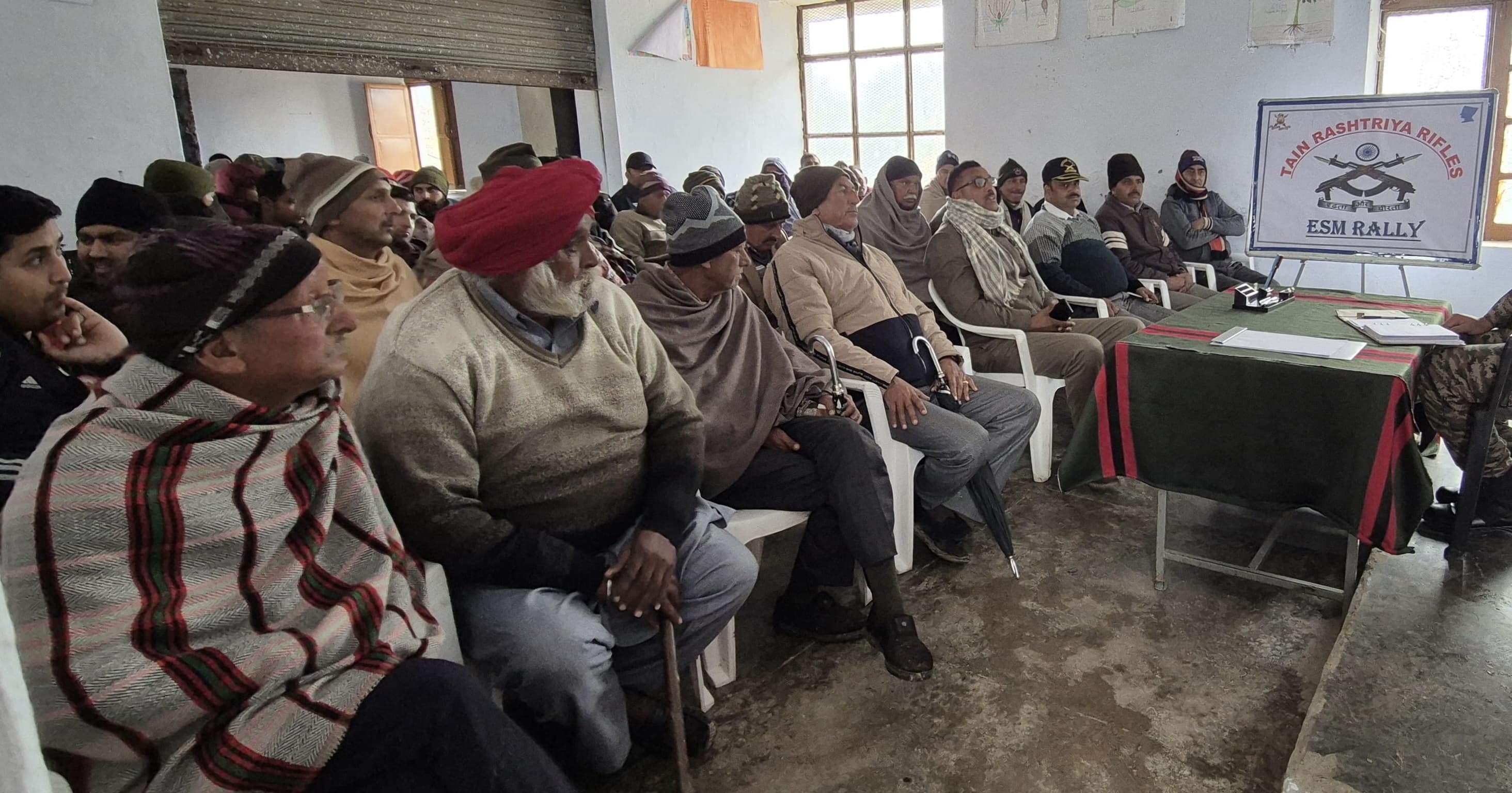 Rally of ex-servicemen in Sial