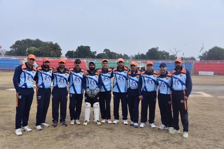 sharda cricket club won match
