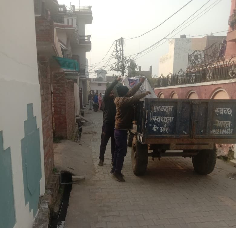 Door-to-door garbage collection work started in Narayangarh