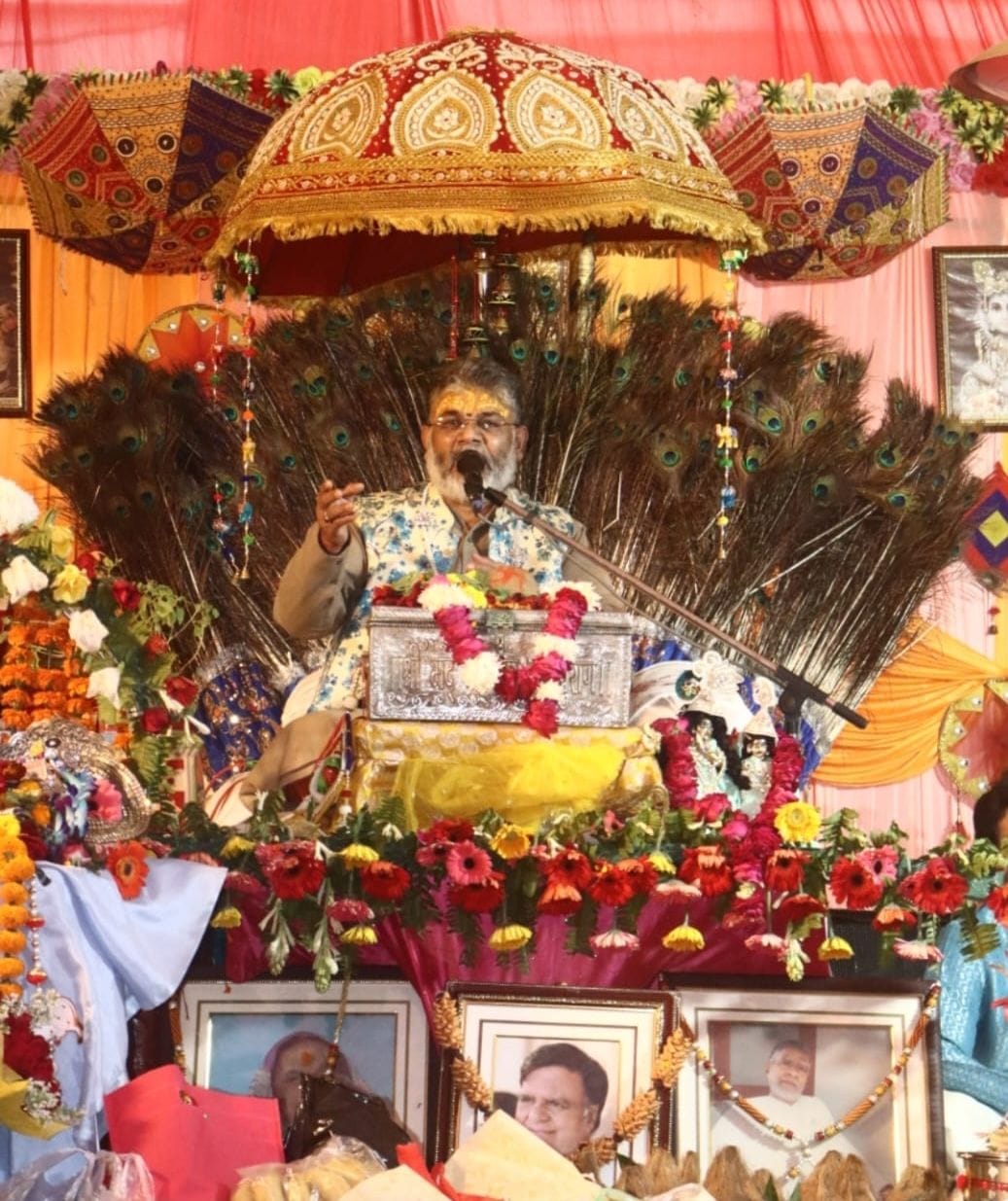 Bhagwat Katha organised at kamal park indiranagar in Lucknow