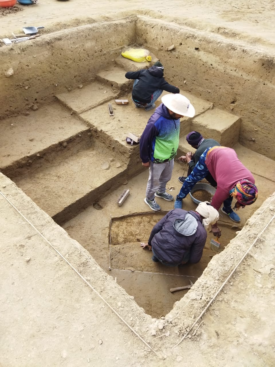 Excavations continue to yield pottery and bones
