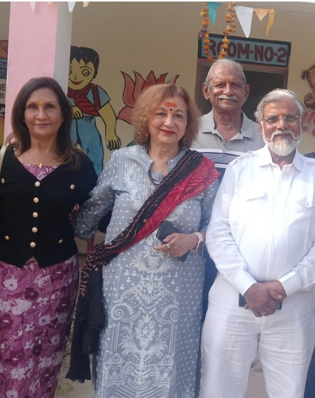 Jyoti arrived from Australia to pay her respects to her birthplace
