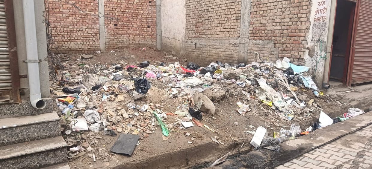 NAP improved the condition of most of the toilets, the garbage lying in the empty plot continues to irritate