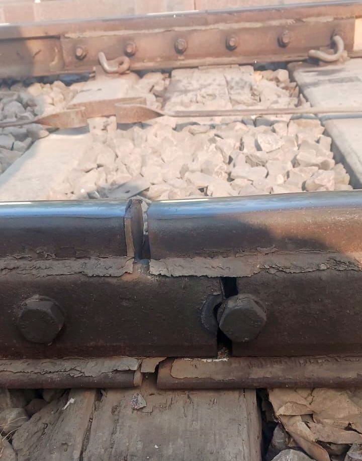 Trains kept running on broken tracks
